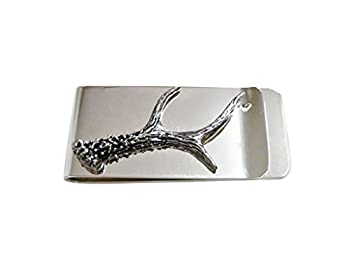 【中古】【輸入品・未使用】詳細なSingle Deer Antlerお金クリップ