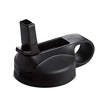 【中古】【輸入品・未使用】(Black/Grey%ｶﾝﾏ% ONE) - Hydro Flask Wide Mouth BPA Free Insulated Sports Water Bottle Straw Lid