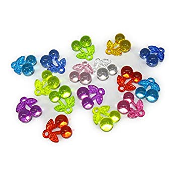 【中古】【輸入品・未使用】【VEERLIVE】 キラキラ アクリル アイス さくらんぼ型 大きな ビーズ 混色 100個セット ハンドメイド 縁日 [並行輸入品]｜スカイマーケットプラス