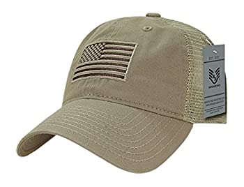 【中古】【インポート品・未当て嵌める】Rapid Dominance A05-TSA-KHA Relaxed Trucker USA Tonal Flag Cap44; Khaki