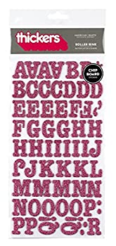 【中古】【輸入品・未使用】American Crafts Thickers Glitter Chipboard Letter Stickers%ｶﾝﾏ% Roller Rink Taffy [並行輸入品]｜スカイマーケットプラス