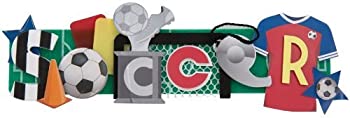 【中古】【輸入品・未使用】Soccer Stacked Statement 3-D Title Sticker- [並行輸入品]