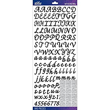 【中古】【輸入品・未使用】Sticko Alphabet Stickers%ｶﾝﾏ% Black Script [並行輸入品]｜スカイマーケットプラス