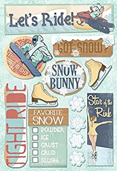 【中古】【輸入品・未使用】Karen Foster Design Acid and Lignin Free Scrapbooking Sticker Sheet%ｶﾝﾏ% Snow Bunny [並行輸入品]