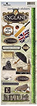 【中古】【輸入品・未使用】Paper House STCX-0150E 6-Pack Travel Cardstock Stickers%ｶﾝﾏ% England [並行輸入品]