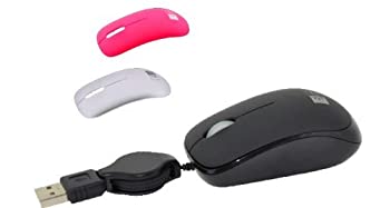 【中古】【インポート品・未当て嵌める】Case Logic Wired USB Optical Mouse with Retractable Cable and 3 Colored Faceplates (Black/Silver/Pink) (ER-530) [並行輸入品]