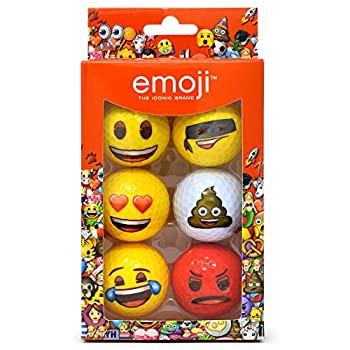 【中古】【輸入品・未使用】Emoji Official Novelty Fun Golf Balls - 6 Pack|スカイマーケットプラス