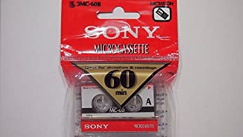 【中古】【インポート品・未当て嵌める】Sony 60 Minute Blank Microcassette Tapes MC-60%ｶﾝﾏ% Set of 3 [並行輸入品]
