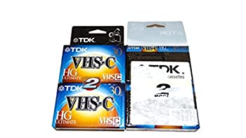 【中古】【輸入品・未使用】TDK VHS-C HG Ultimate Camcorder Videotape 2 Packs (2 Tapes Per Pack) TC-30HG [並行輸入品]