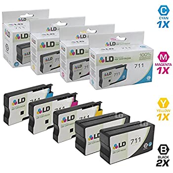 【中古】【インポート品・未当て嵌める】LD ? Remanufactured Replacements for Hewlett Packard 711 5PK Ink Cartridges: 2 CZ133A Black%ｶﾝﾏ% 1 CZ130A Cyan%ｶﾝﾏ% 1 CZ131A Magenta%ｶﾝ