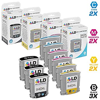 【中古】【インポート品・未当て嵌める】LD ? Remanufactured Replacements for HP 940XL 9PK Cartridges: 3 C4906AN Black%ｶﾝﾏ% 2 C4907AN Cyan%ｶﾝﾏ% 2 C4908AN Magenta%ｶﾝﾏ% and 2 C49