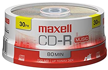 【中古】【輸入品・未使用】Maxell 625335 Cd-R Music Discs 30 Count [並行輸入品]