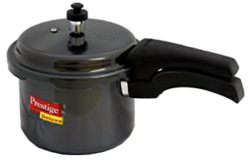 【中古】【輸入品・未使用】Prestige Deluxe Hard Anodized Black Color Pressure Cooker%ｶﾝﾏ% 3-Liter [並行輸入品]