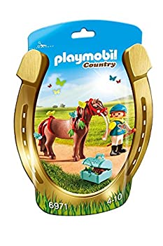【中古】【輸入品・未使用】PLAYMOBIL Groomer with Butterfly Pony Playset [並行輸入品]
