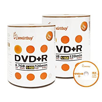 【中古】【輸入品・未使用】Smart Buy 200 Pack DVD+R 4.7gb 16x Logo Blank Data Video Movie Recordable Disc%ｶﾝﾏ% 200 Disc 200pk [並行輸入品]