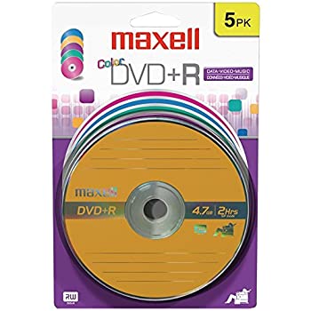 【中古】【インポート品・未当て嵌める】Maxell 4.7 GB ヴィデオディスク+R Color 5pk Card (5-Pack) [並行輸入品]