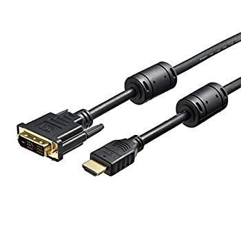【中古】【インポート品・未当て嵌める】緩衝装置置き目（提供） HDMI：DVIうつり変わり有線テレビ 中核グループ付 5.0m 黒いこと BSHDDV50BK [並行輸入品]