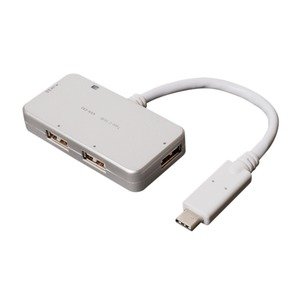【中古】【輸入品・未使用】ミヨシ （MCO） USB-C対応 4ポートUSBハブ ケーブル一体型タイプ USH-C02/SL シルバー ds-1651397 [並行輸入品]
