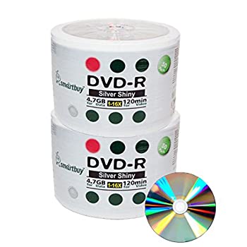 【中古】【輸入品・未使用】Smart Buy 100 Pack Dvd-r 4.7gb 16x Shiny Silver Blank Data Video Movie Recordable Media Disc%ｶﾝﾏ% 100 Disc 100pk [並行輸入品]｜スカイマーケットプラス