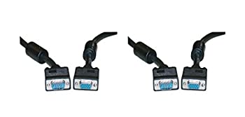 【中古】【輸入品・未使用】SVGA Extension Cable with Ferrites%ｶﾝﾏ% Black%ｶﾝﾏ% HD15 Male to HD15 Female%ｶﾝﾏ% Coaxial Construction%ｶﾝﾏ% Double Shielded%ｶﾝﾏ% 3 foot