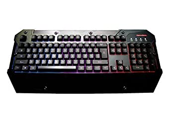 【中古】【輸入品・未使用】ROCKSOUL Le mechanical GAMING KEYBOARD LED color back light Anti-Gost Key with 60/sec. Two ways Adjustment high with your arms.mechanic