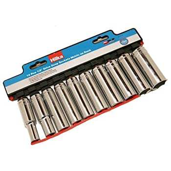 【中古】【輸入品・未使用】Hilka 01041002 1/2-inch Pro Craft Deep Metric Socket Set by Hilka [並行輸入品]