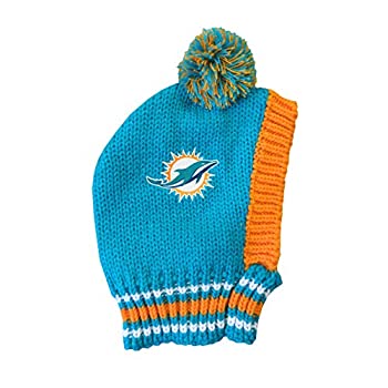 【中古】【インポート品・未当て嵌める】(Miami Dolphins%ｶﾝﾏ% Medium) - NFL Miami Dolphins Pet Knit Hat