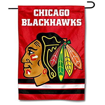 【中古】【輸入品・未使用】Chicago Blackhawks Red Double Sided Garden Flag画像