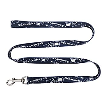 【中古】【輸入品・未使用】Littlearth NFL シアトル・シーホークス チーム ペット用リード 1インチ x 60インチ ネイビー 1インチ x 60インチ