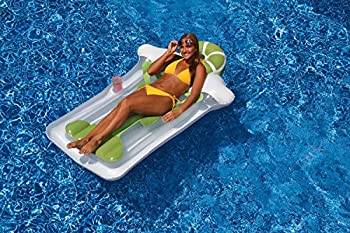 【中古】【輸入品・未使用】76' Green and White Novelty Margarita Matt Inflatable Swimming Pool Floating Raft [並行輸入品] 53,231円