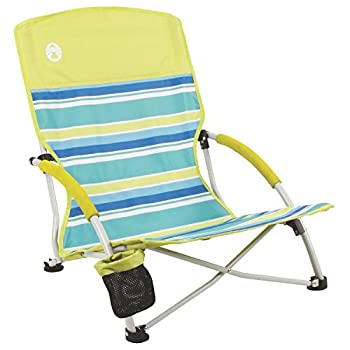 【中古】【輸入品・未使用】Coleman Beach Deluxe Low Sling Chair%ｶﾝﾏ% Citrus [並行輸入品]