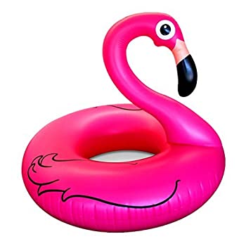 【中古】【輸入品・未使用】MyToy Giant Pink Flamingo Vinyl Pool Float - Inflatable Novelty Water Inner Tube Swimming Ring by MyToy [並行輸入品]