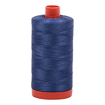 【中古】【輸入品・未使用】Aurifil Mako コットン糸 ソリッド 50wt 1422ヤード スチールブルー|スカイマーケットプラス