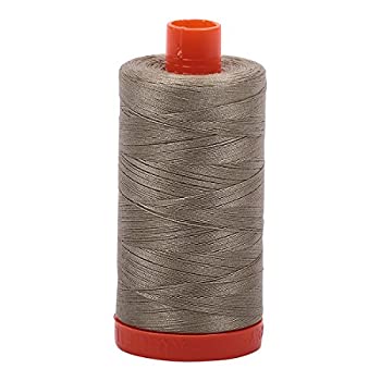 【中古】【輸入品・未使用】Aurifil Mako コットン糸 無地 50wt 1422ヤード ライトカキーグリーン