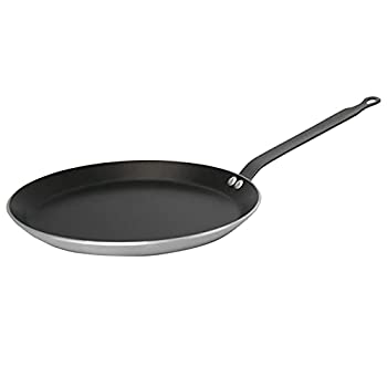 【中古】【インポート品・未当てはめる】De Buyer 8485.30?Choc Resto奮い起こす12?%ﾀﾞﾌﾞﾙｸｫｰﾃ%ノンスティックアルミクレープ/ Tortilla食麺麭4?粍厚、Large、メタリック