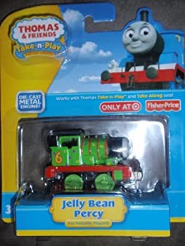 【中古】【インポート品・未当て嵌める】Thomas \u0026 Friends Take N Play Jelly Bean Percy Holiday Special [並行輸入品]