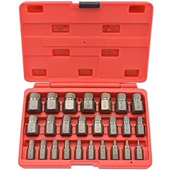 【中古】【輸入品・未使用】Neiko 六角 マルチスプライン 折れねじ/ボルトエキストラクター 04204A 逆タップ 25点セット 1/8～7/8インチ(1/32インチごと)