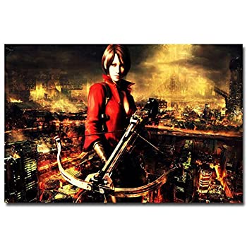 【中古】【輸入品・未使用】バイオハザード6ゲームエイダ・ウォンアートシルクのポスター24x36インチ [並行輸入品]