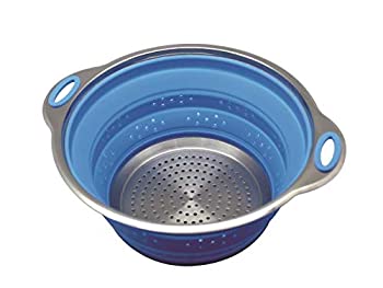 【中古】【輸入品・未使用】SailingプレミアムCollapsibleシリコンコランダー/ Strainer withステンレススチールベース、スパゲッティとパスタStrainer