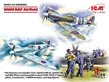 【中古】【輸入品・未使用】ICM 1/48 第二次世界大戦 イギリス空軍 飛行場 情景セット プラモデル DS4802｜スカイマーケットプラス