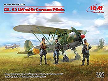 【中古】【輸入品・未使用】ICM 1/32 ドイツ空軍 フィアット CR.42 LW w/パイロット プラモデル 32022