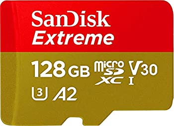 【中古】【インポート品・未当て嵌める】microSDXC 128GB SanDisk サンディスク Extreme UHS-1 U3 V30 4K Ultra 固定ディスク A2相応う SDアダプタ付 [並行輸入品]