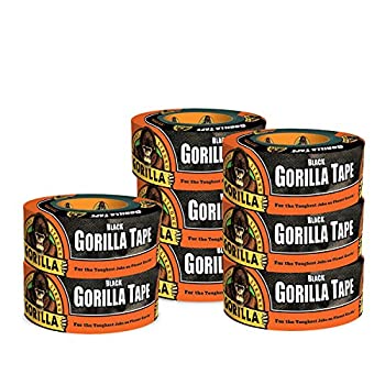 【中古】【輸入品・未使用】Gorilla Tape、ブラック ダクトテープ、1.88インチ x 12ヤード、ブラック 8 Pack 6001203-8 8|スカイマーケットプラス