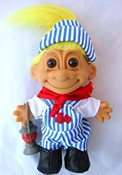 【中古】【輸入品・未使用】Russ Berrie My Lucky Troll Train Conductor Troll Doll (黄髪) [並行輸入品]｜スカイマーケットプラス