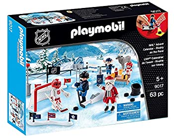 【中古】【輸入品・未使用】PLAYMOBIL NHL Advent Calendar Rivalry On The Pond Building Kit [並行輸入品]