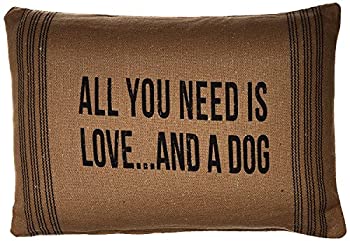 【中古】【インポート品・未当て嵌める】Primitives By Kathy 15\u0027 X 10\u0027 Accent Throw Pillow \u0027All You Need Is Love....and a Dog\u0027 [並行輸入品]