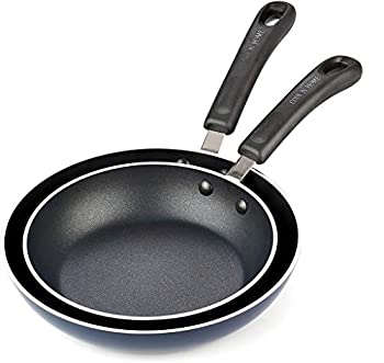 【中古】【輸入品・未使用】(8 and 24cm) - Cook N Home 8 and 9.5-Inch Nonstick Saute Skillet Fry Pan Set%ｶﾝﾏ% 20cm/24cm%ｶﾝﾏ% Blue
