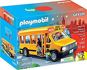 【中古】【輸入品・未使用】PLAYMOBIL School Bus Vehicle Playset [並行輸入品]