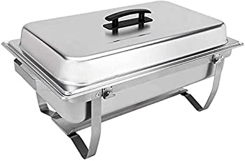 【中古】【輸入品・未使用】Sterno 70153折りたたみ式フレームBuffet Chaferセット、8?Quart、シルバー