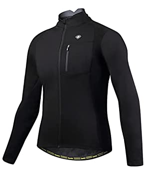 【中古】【輸入品・未使用】Santic 男性用サイクリングジャケット フリース 保温性の高い冬季用自転車競技用ジャージ X-Large//Chest 44%ﾀﾞﾌﾞﾙｸｫｰﾃ% ブラック CAKC6104HXL